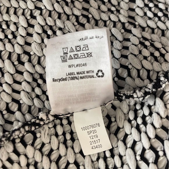 JM Collection Black & White Jacket Top Medium - Picture 7 of 7